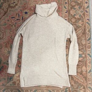 Eddie Bauer - Cozy Cream Turtleneck Sweater Dress - Medium